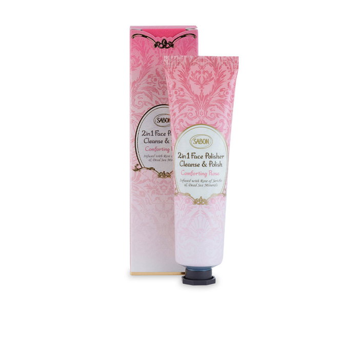 Sabon Face Polisher 2 in 1 Rose Comforting 60 ml Exfoliante y Limpiador Facial