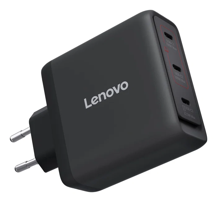 Lenovo Cargador Multi-Puerto USB-C 100W GaN Negro