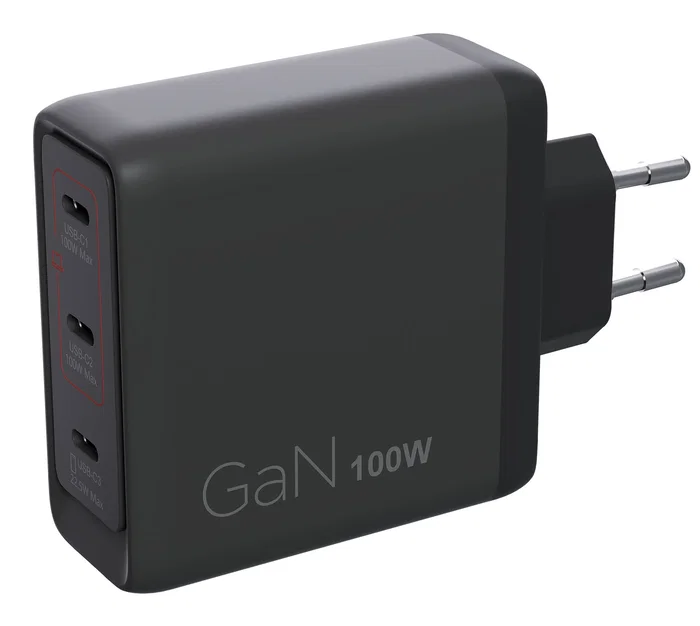 Lenovo Cargador Multi-Puerto USB-C 100W GaN Negro