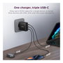Lenovo 40AW100BEU Cargador Multi-puerto USB-C 100W GaN Negro con Cable de 1,8 m