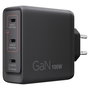 Lenovo 40AW100BEU Cargador Multi-puerto USB-C 100W GaN Negro con Cable de 1,8 m