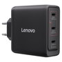 Lenovo 40AW100BEU Cargador Multi-puerto USB-C 100W GaN Negro con Cable de 1,8 m