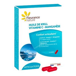 FLEURANCE NATURE Aceite de Kril Vitamina C Manganeso 15 Cápsulas 15 Días