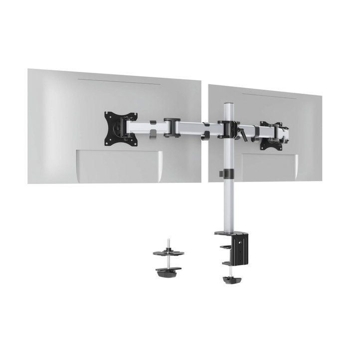 Durable 509523 Soporte para 2 Monitores Articulado Plata Durable 509523 Soporte para 2 Monitores Articulado Plata