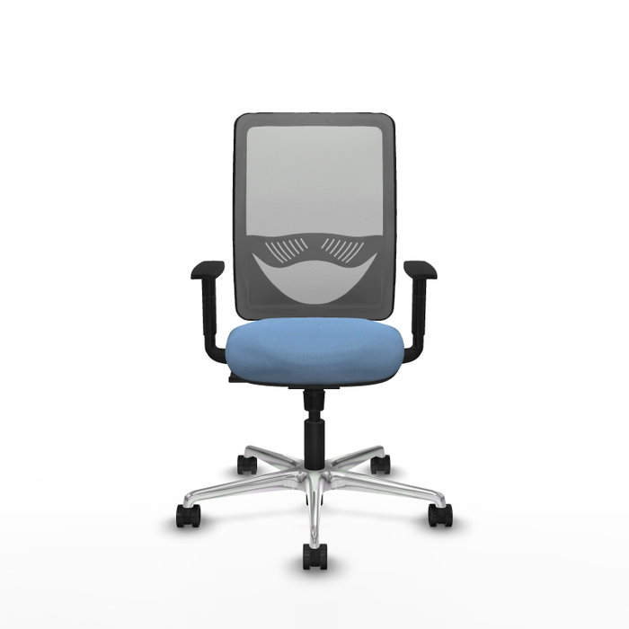 PIQUERAS Y CRESPO Silla de oficina Zulema con mecanismo Sincro, Azul cielo y Gris PIQUERAS Y CRESPO Silla de oficina Zulema con mecanismo Sincro, Azul cielo y Gris