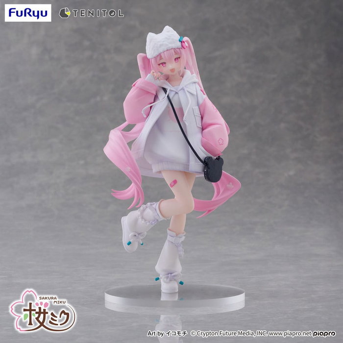 Hatsune Miku Estatua PVC Tenitol Sakura Miku Cool style [petit] 19 cm