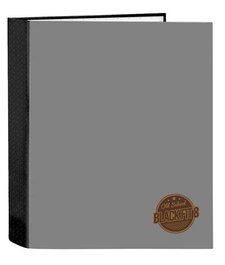 Carpeta de anillas BlackFit8 Old school Negro Gris A4 27 x 33 x 6 cm