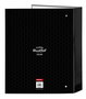Carpeta de anillas BlackFit8 Old school Negro Gris A4 27 x 33 x 6 cm
