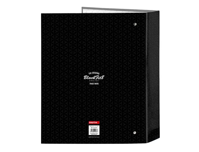 Safta Carpeta de 4 Anillas Blackfit8 Old School Lomo Ancho