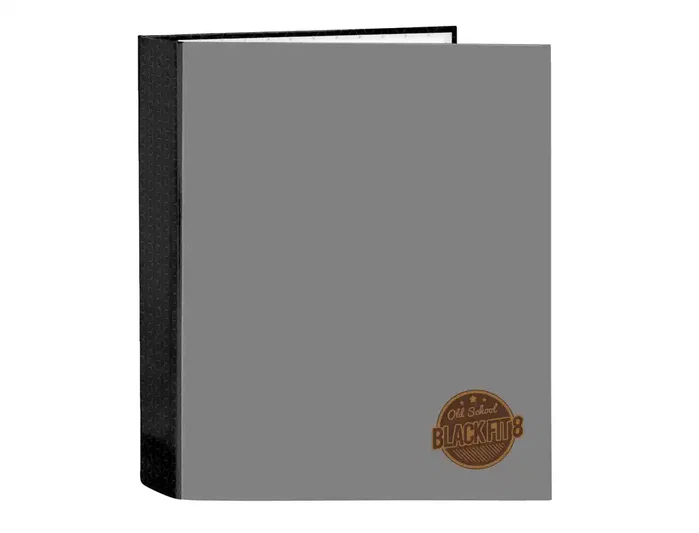 Safta Carpeta de 4 Anillas Blackfit8 Old School Lomo Ancho
