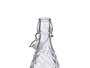 Vivalto Botella Relieve Flechas 1,1 L Vidrio Transparente con Tapa 8,6 x 32 x 8,6 cm (Set de 12)