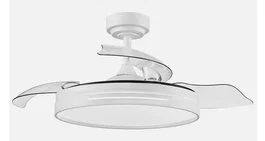 Micenas Ventilador de Techo Blanco con Motor DC y Luz LED
