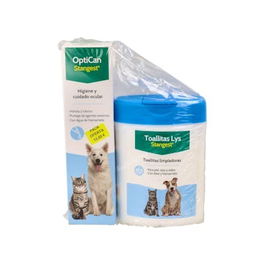 Stangest Pack Optican Ojos + Toallitas Higiénicas para Mascotas 40 Unidades