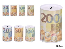 PINCELLO Hucha de Hojalata Billete Pequeña Surt 4