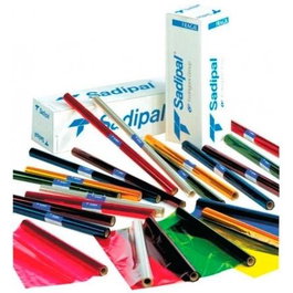 Sadipal Papel Celofán 30 gr Rollo 0,70 x 10 m Naranja - Auténtico Papel No Plástico, para Fiestas, Manualidades y Decoración