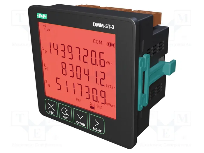 F&F DMM-5T-3 Medidor de parámetros de red digital para panel con LCD