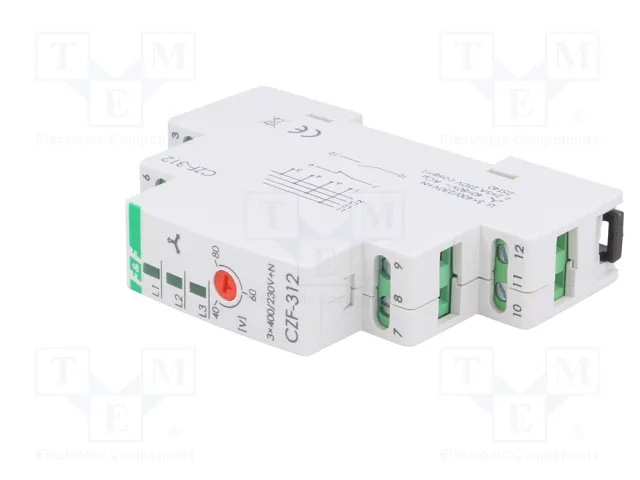 F&F CZF-312 Relé de monitorización de tensión para raíl DIN F&F CZF-312 Relé de monitorización de tensión para raíl DIN