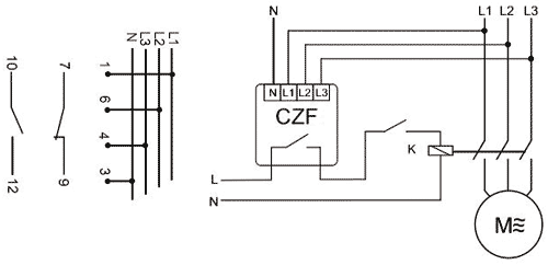 F&F CZF-312 Relé de monitorización de tensión para raíl DIN F&F CZF-312 Relé de monitorización de tensión para raíl DIN