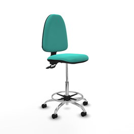 PIQUERAS Y CRESPO Taburete Aýna con mecanismo de contacto permanente en color Turquesa