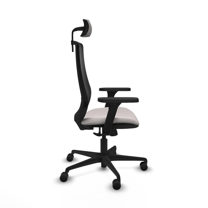 PIQUERAS Y CRESPO Silla de oficina Mardos con mecanismo Sincro Blanco/Negro