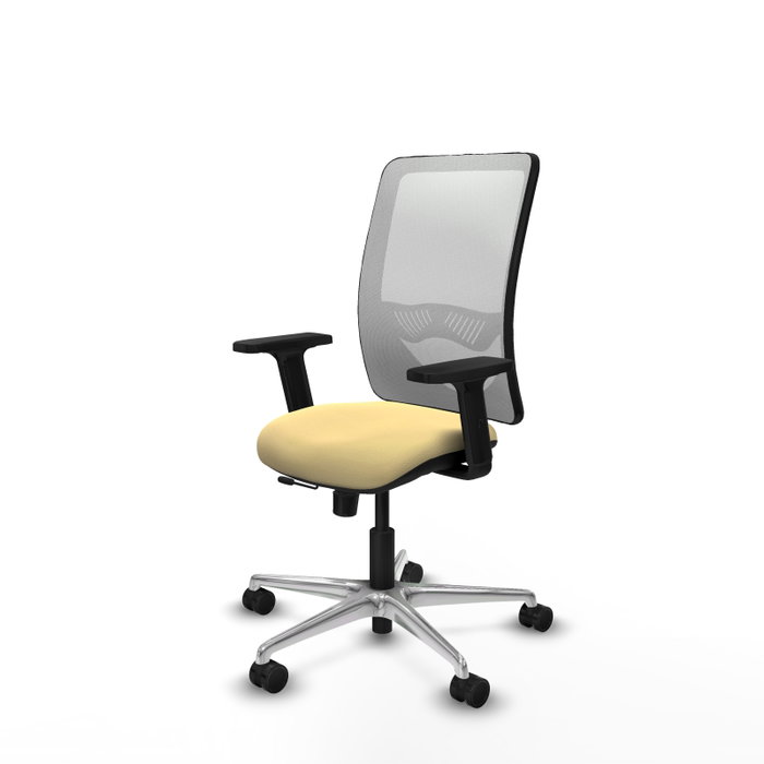 PIQUERAS Y CRESPO Silla de oficina Zulema con mecanismo Sincro/Traslack, Crema y Blanco PIQUERAS Y CRESPO Silla de oficina Zulema con mecanismo Sincro/Traslack, Crema y Blanco