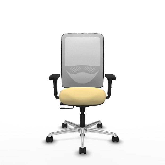 PIQUERAS Y CRESPO Silla de oficina Zulema con mecanismo Sincro/Traslack, Crema y Blanco PIQUERAS Y CRESPO Silla de oficina Zulema con mecanismo Sincro/Traslack, Crema y Blanco