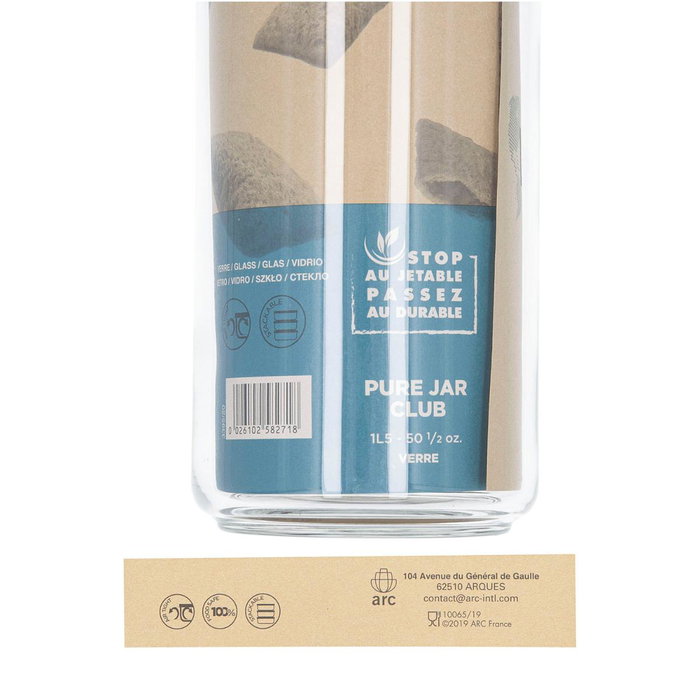 Tarro Vidrio con Tapa Club Luminarc 1,5 L