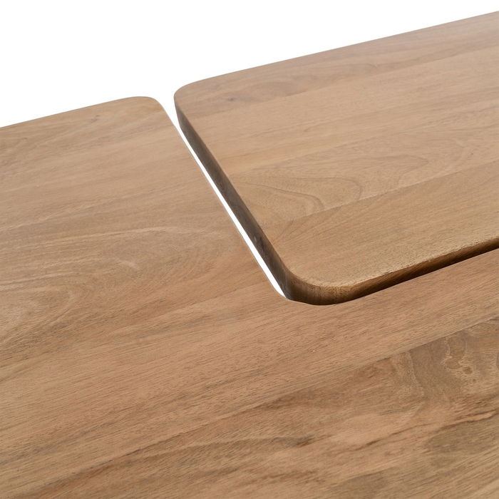 S/2 Mesa Centro Natural Madera de Mango 120 X 70 X 36 cm