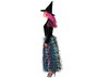 Disfraz Bruja Verde Mujer Vestido Largo Con Sombrero Halloween Adulta XS-S