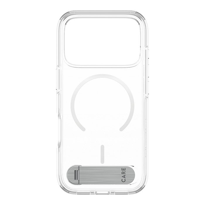 PanzerGlass CARE by PanzerGlass Kickstand Case Transparente con MagSafe para iPhone 17 Pro