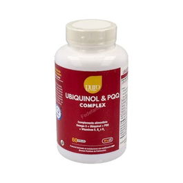 Puro Omega Ubiquinol & Pqq Complex 60 Perlas: Coenzima Q10, Pirroloquinolina Quinona y Omega-3 EPA/DHA para Mantenimiento Cardiovascular y Cerebral