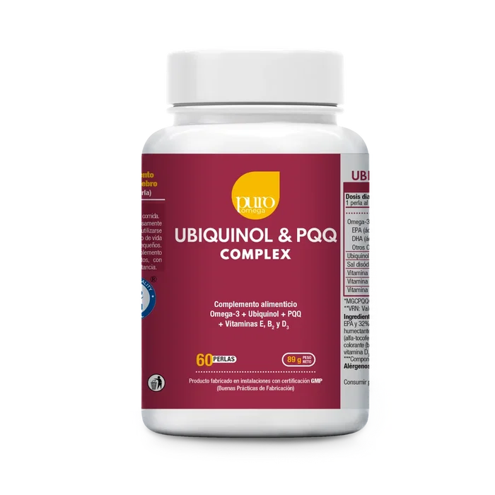 PURO OMEGA UBIQUINOL & PQQ COMPLEX 60 perlas PURO OMEGA UBIQUINOL & PQQ COMPLEX 60 perlas