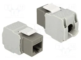 DeLOCK Módulo Keystone RJ45 LSA Cat.6 UTP Gris 86342