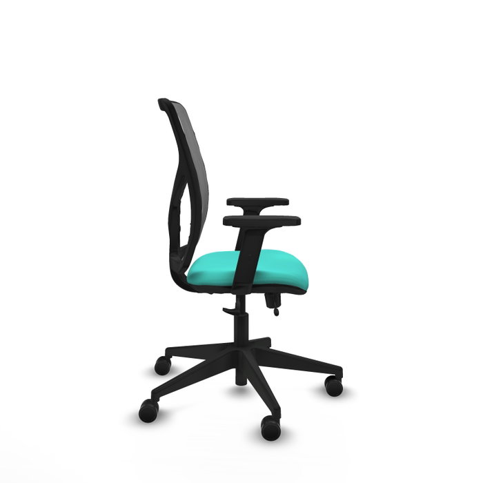 PIQUERAS Y CRESPO Silla de oficina Motilla Turquesa y Gris PIQUERAS Y CRESPO Silla de oficina Motilla Turquesa y Gris