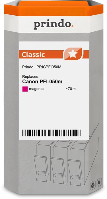 Prindo Cartucho de tinta magenta PRICPFI050M Classic 70ml Prindo Cartucho de tinta magenta PRICPFI050M Classic 70ml