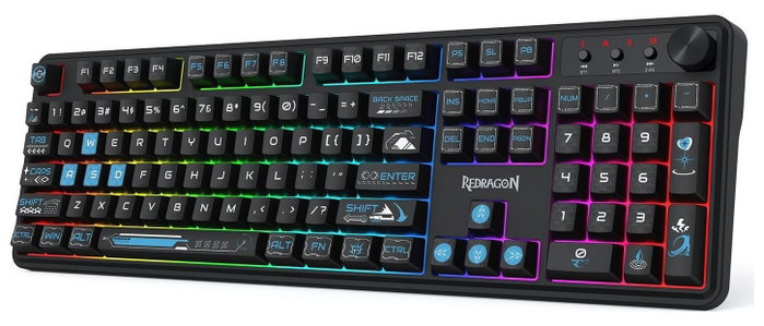 Redragon Volcano K526BB-WL Teclado Gaming Inalámbrico Negro RGB Redragon Volcano K526BB-WL Teclado Gaming Inalámbrico Negro RGB