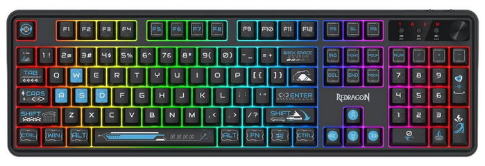 Redragon Volcano K526BB-WL Teclado Gaming Inalámbrico Negro RGB Redragon Volcano K526BB-WL Teclado Gaming Inalámbrico Negro RGB
