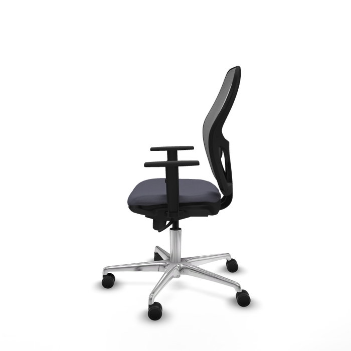 PIQUERAS Y CRESPO Silla de oficina Jorquera con mecanismo sincro, tela gris oscuro y malla gris PIQUERAS Y CRESPO Silla de oficina Jorquera con mecanismo sincro, tela gris oscuro y malla gris