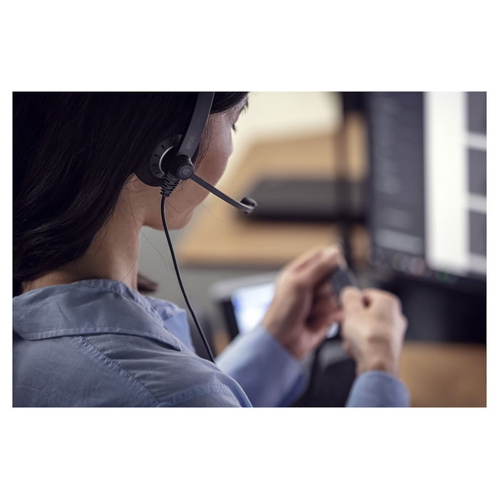 EPOS Impact SC 75 USB MS - Auriculares Supraaurales con Micrófono Boom, Cancelación de Ruido, Frecuencia 60-16000 Hz, Alámbrico, USB Tipo A, Diadema, Negro