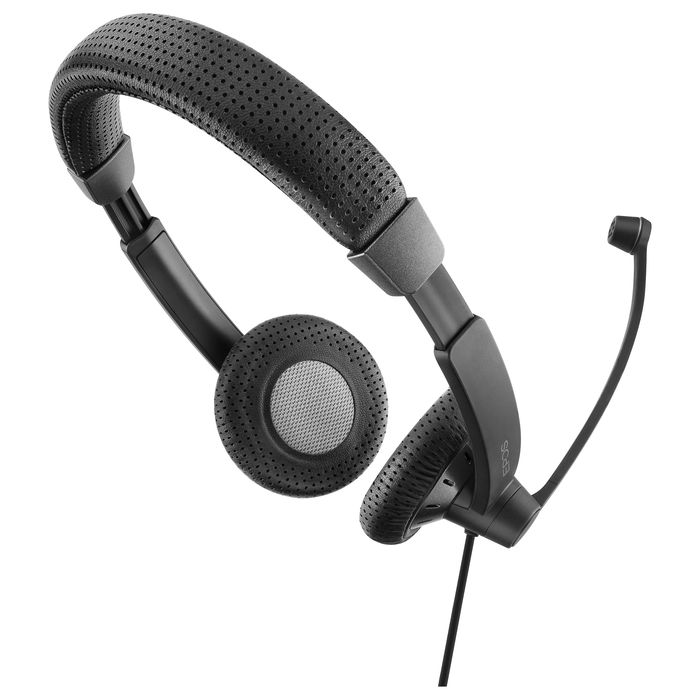 EPOS Impact SC 75 USB MS - Auriculares Supraaurales con Micrófono Boom, Cancelación de Ruido, Frecuencia 60-16000 Hz, Alámbrico, USB Tipo A, Diadema, Negro