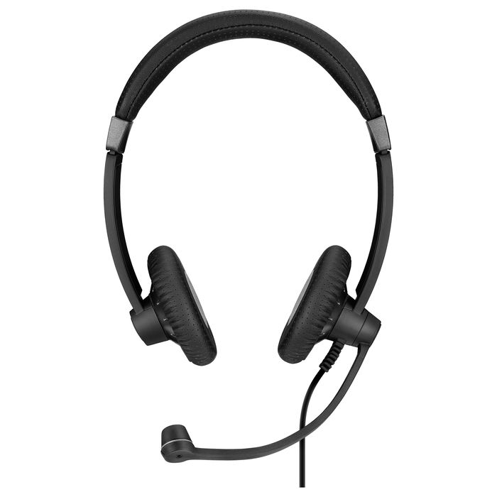 EPOS Impact SC 75 USB MS - Auriculares Supraaurales con Micrófono Boom, Cancelación de Ruido, Frecuencia 60-16000 Hz, Alámbrico, USB Tipo A, Diadema, Negro
