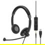 EPOS Impact SC 75 USB MS - Auriculares Supraaurales con Micrófono Boom, Cancelación de Ruido, Frecuencia 60-16000 Hz, Alámbrico, USB Tipo A, Diadema, Negro