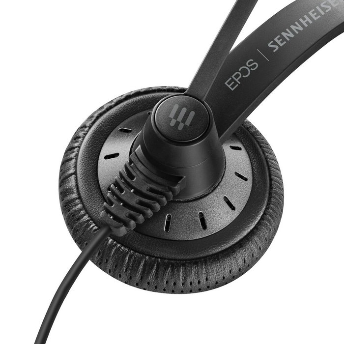EPOS Impact SC 75 USB MS - Auriculares Supraaurales con Micrófono Boom, Cancelación de Ruido, Frecuencia 60-16000 Hz, Alámbrico, USB Tipo A, Diadema, Negro