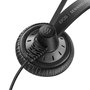 EPOS Impact SC 75 USB MS - Auriculares Supraaurales con Micrófono Boom, Cancelación de Ruido, Frecuencia 60-16000 Hz, Alámbrico, USB Tipo A, Diadema, Negro