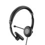 EPOS Impact SC 75 USB MS - Auriculares Supraaurales con Micrófono Boom, Cancelación de Ruido, Frecuencia 60-16000 Hz, Alámbrico, USB Tipo A, Diadema, Negro