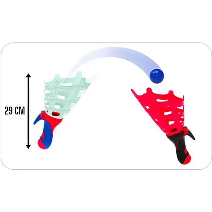 Marvel MAR3496273304902 Juego de lanzar y atrapar pelotas Clip-Clap - Spidey