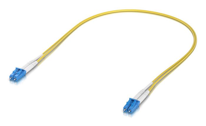 Ubiquiti Cable de Fibra Óptica OS2 Monomodo LC/LC, 0,5 m, Amarillo, Paquete de 50