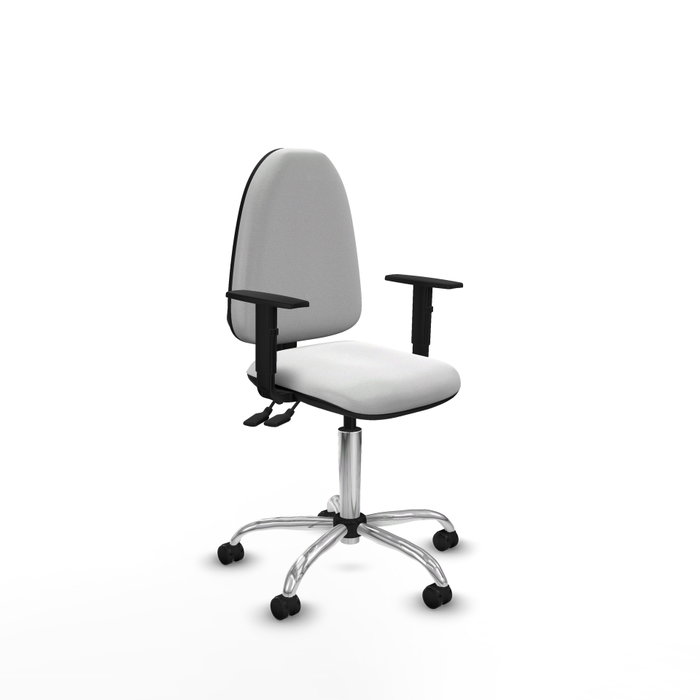 PIQUERAS Y CRESPO Silla de oficina Aýna Blanca con Mecanismo de Doble Maneta PIQUERAS Y CRESPO Silla de oficina Aýna Blanca con Mecanismo de Doble Maneta