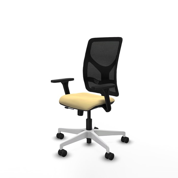 PIQUERAS Y CRESPO Silla de oficina Motilla con Mecanismo Sincro/Traslack Crema y Negro PIQUERAS Y CRESPO Silla de oficina Motilla con Mecanismo Sincro/Traslack Crema y Negro