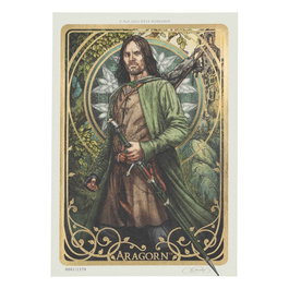 Weta Workshop El Señor de los Anillos Litografía Aragorn Art Card Edición Limitada